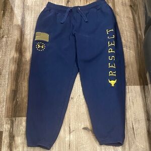 Under Armour blood, sweat, and respect joggers. Size L